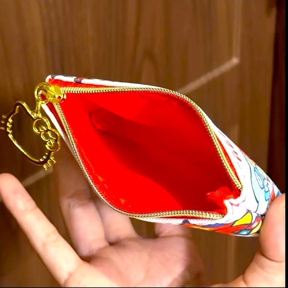 Hello Kitty Vintage style Coin Purse Faux Leather Zippered Organizer NWT - Picture 3 of 6